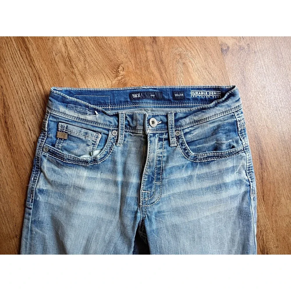BKE Jake Jeans Men's 30x34 Blue Double Denim